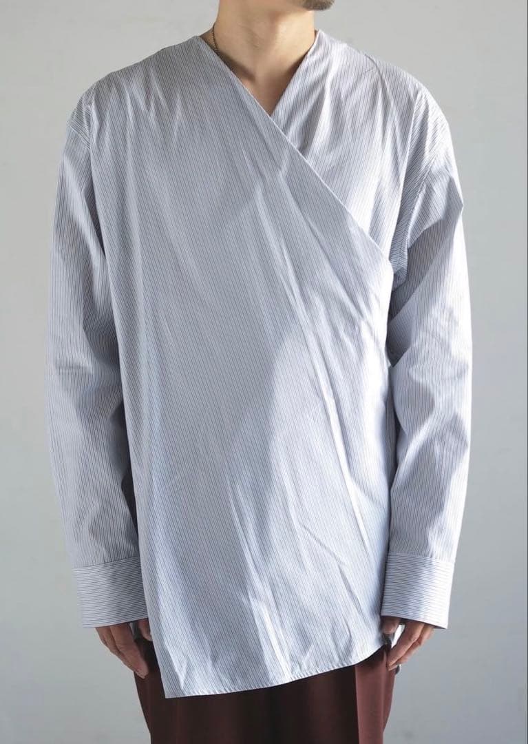 Jil Sander 23aw ノーカラーシャツ