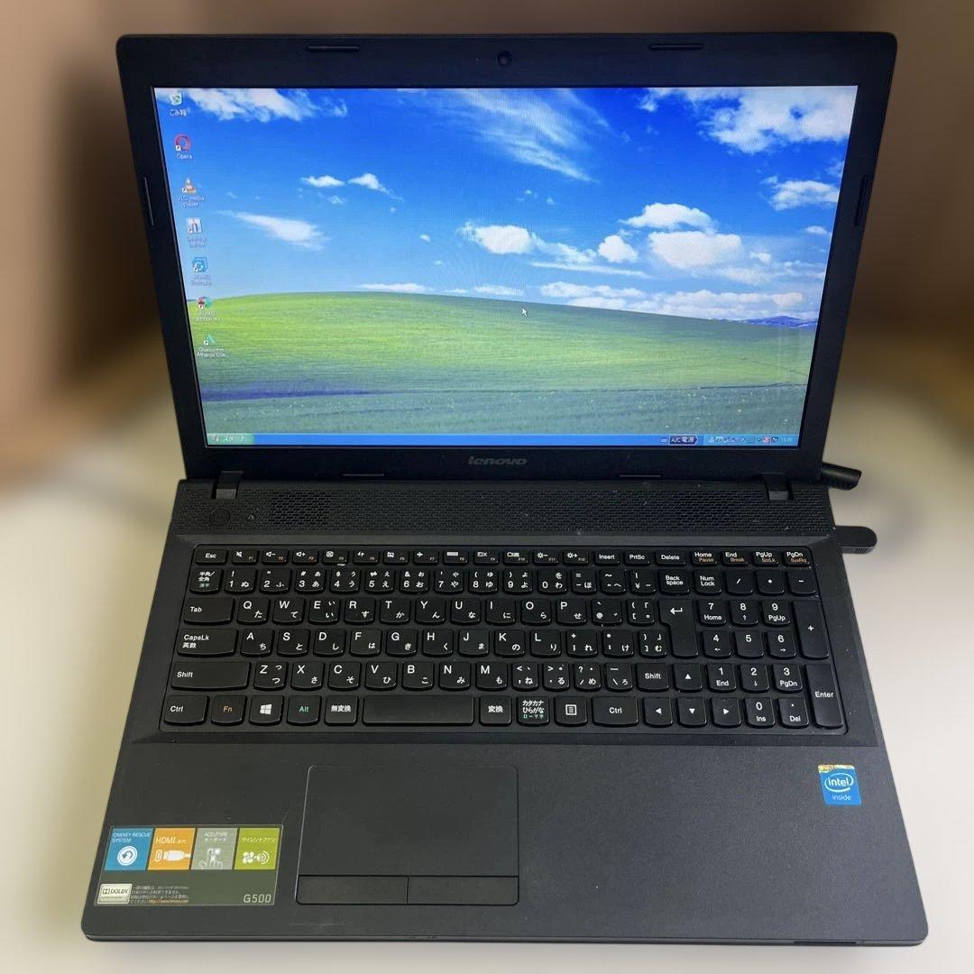☆格安美品☆Windows XP☆レノボ長時間バッテリー付15.6インチノート☆