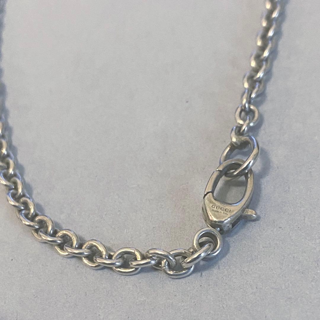 美品　GUCCI 正規品グッチ ネックレス GGマーク Ag 925 ロゴ刻印