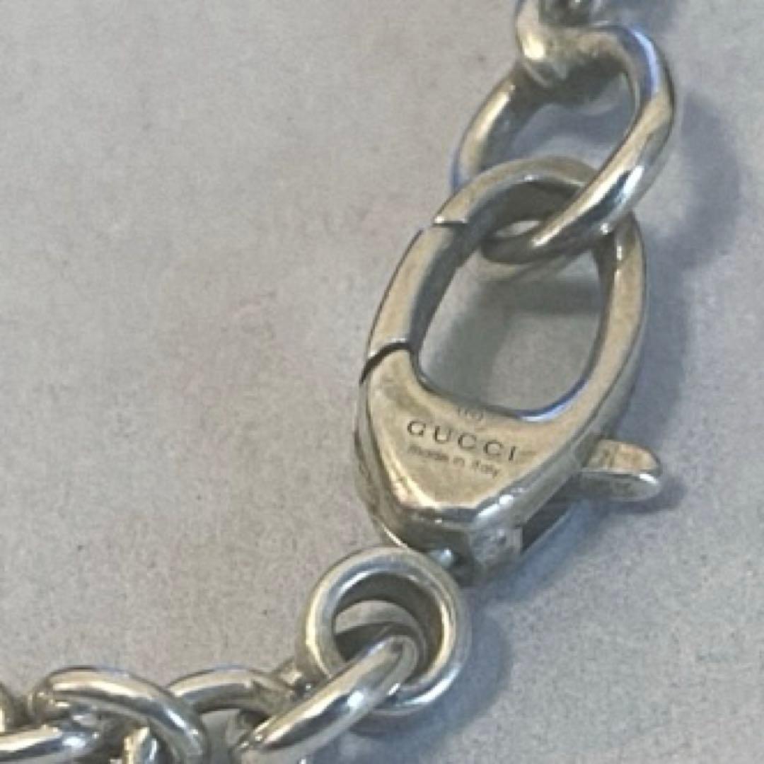 美品　GUCCI 正規品グッチ ネックレス GGマーク Ag 925 ロゴ刻印