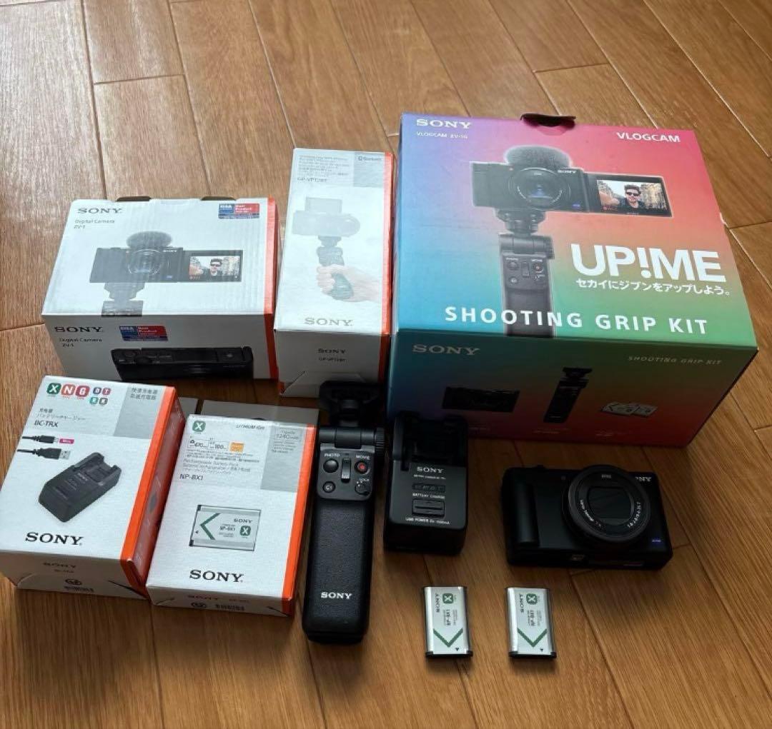 【ほぼ未使用】SONY VLOGCAM ZV-1G(グリップ付)