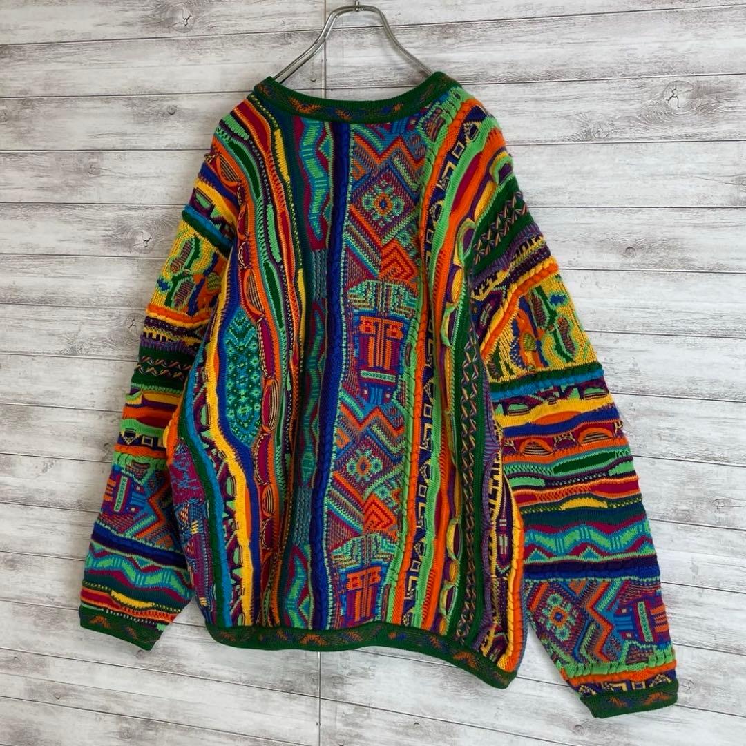 【名作ニット】クージー☆立体3D編み総柄ニットセーター 菅田将暉愛用 入手困難