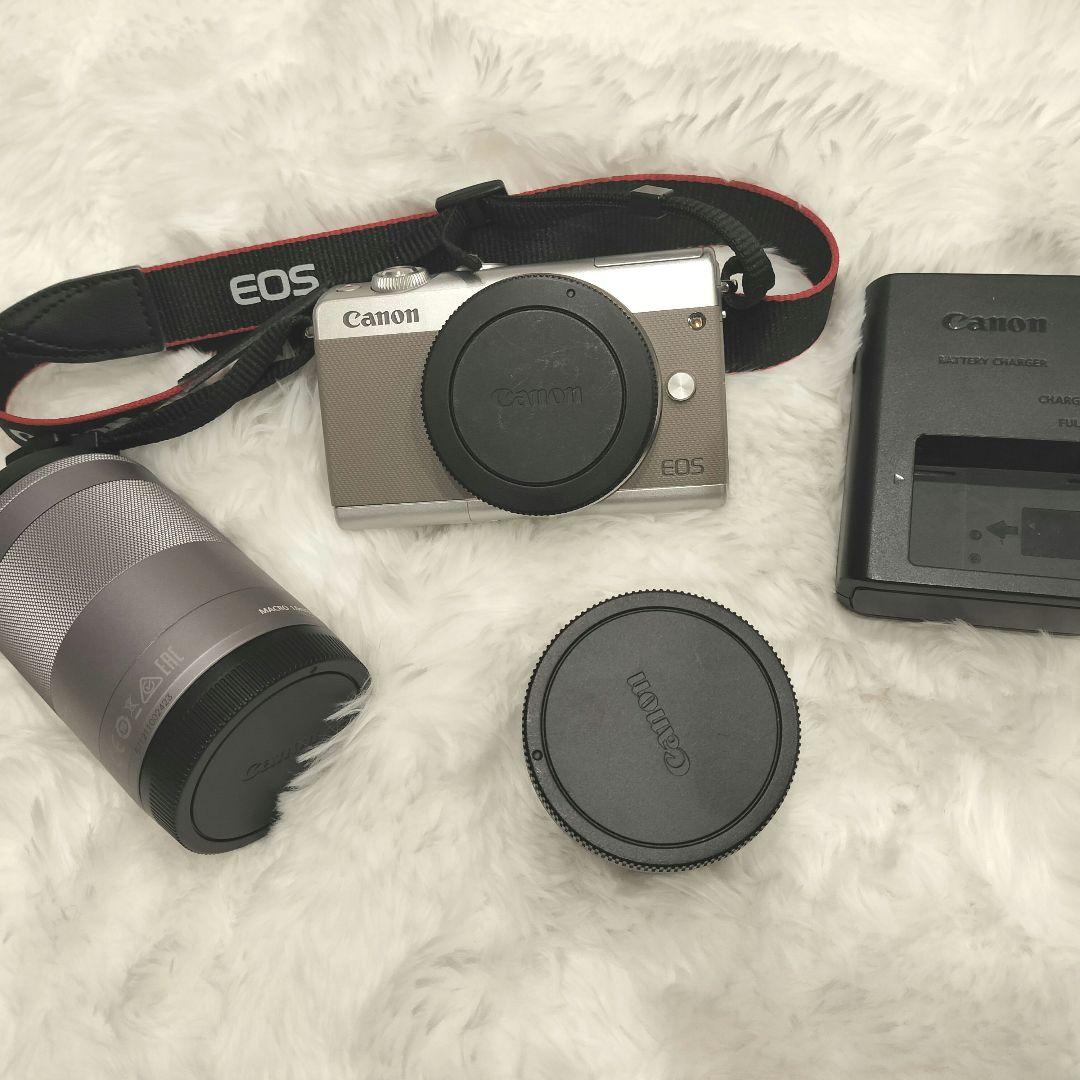 Canon EOS M100 ミラーレス一眼 ダブルズームキット グレー