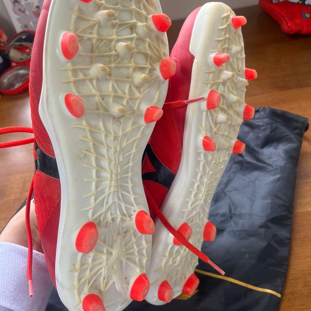 限定品MizunoPro レッド スパイク 収納袋付き