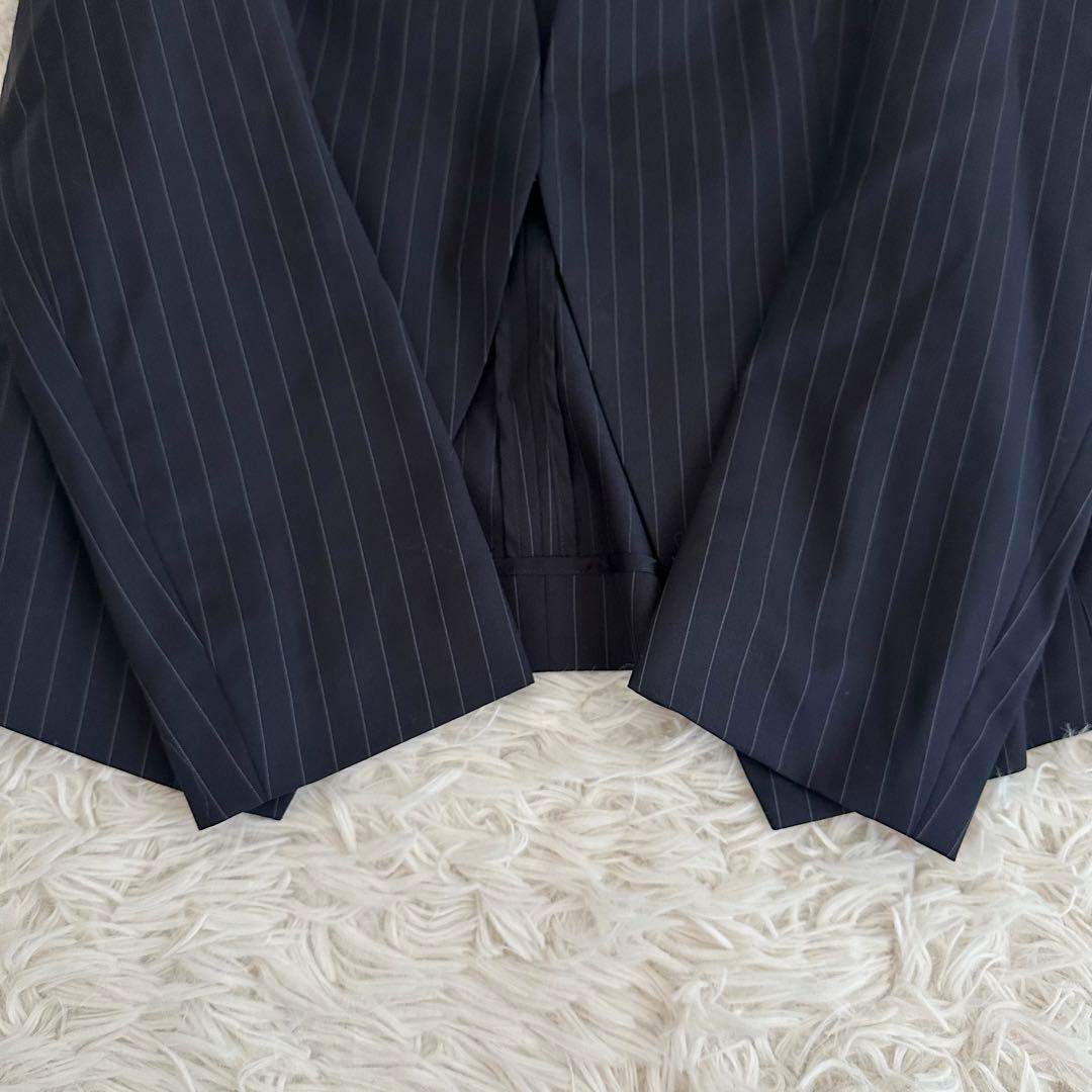 セオリー ノーカラージャケットパンツ セットアップ　LANAI 　ネイビー