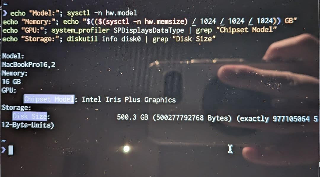 付属品未使用 MacBook Pro 13インチ 2020 16GB/512GB