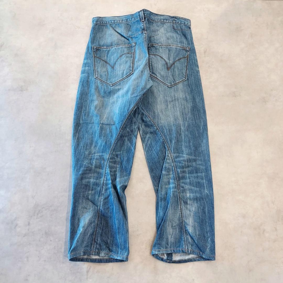 リーバイス エンジニアード ジーンズ W36 00s 青 古着 立体 18586