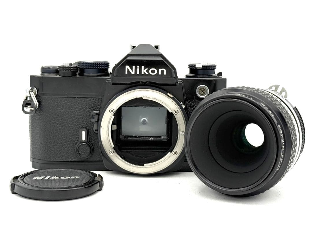 【完動品】Nikon FM + 55mm f3.5 フィルム一眼レフ 動作確認済