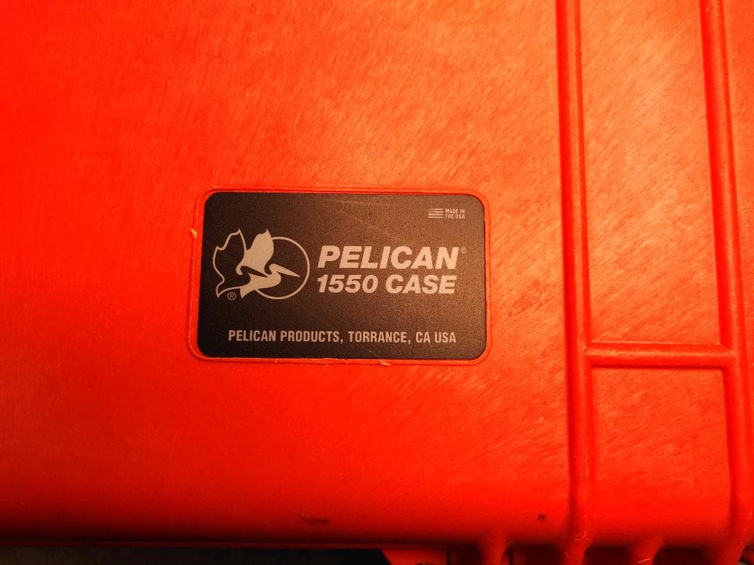 ペリカン ペリカンケース 1550 オレンジ 中型 防水