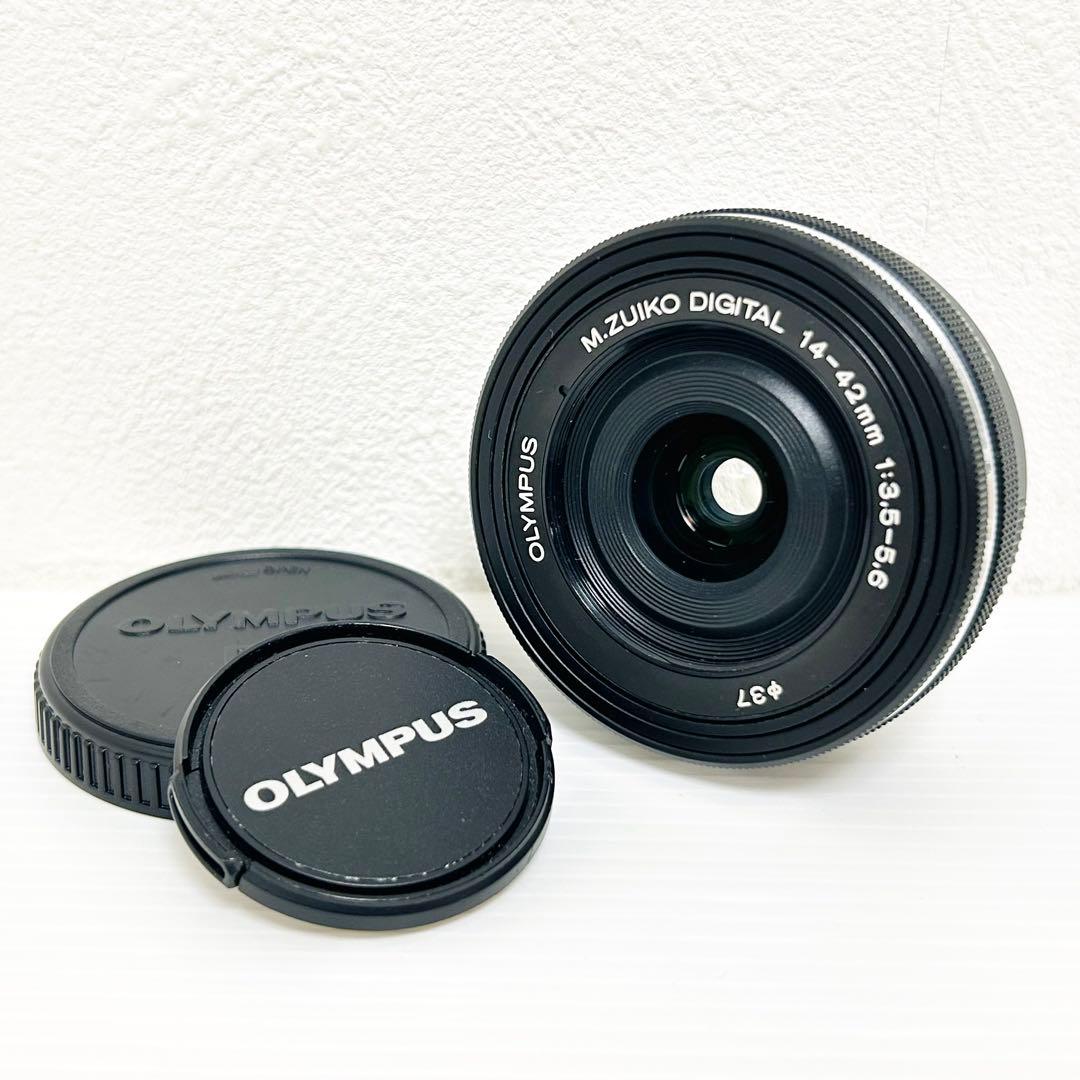 OLYMPUS パンケーキレンズ M.ZUIKO 14-42mm EZ ブラック
