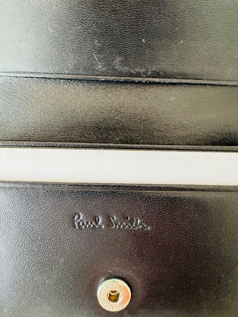 新品☆ Paul Smith 名刺入れ☆マーケトリーラビット☆ブラック