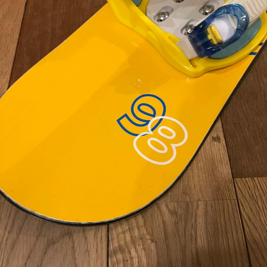 キッズ用スノーボード バインディング付き