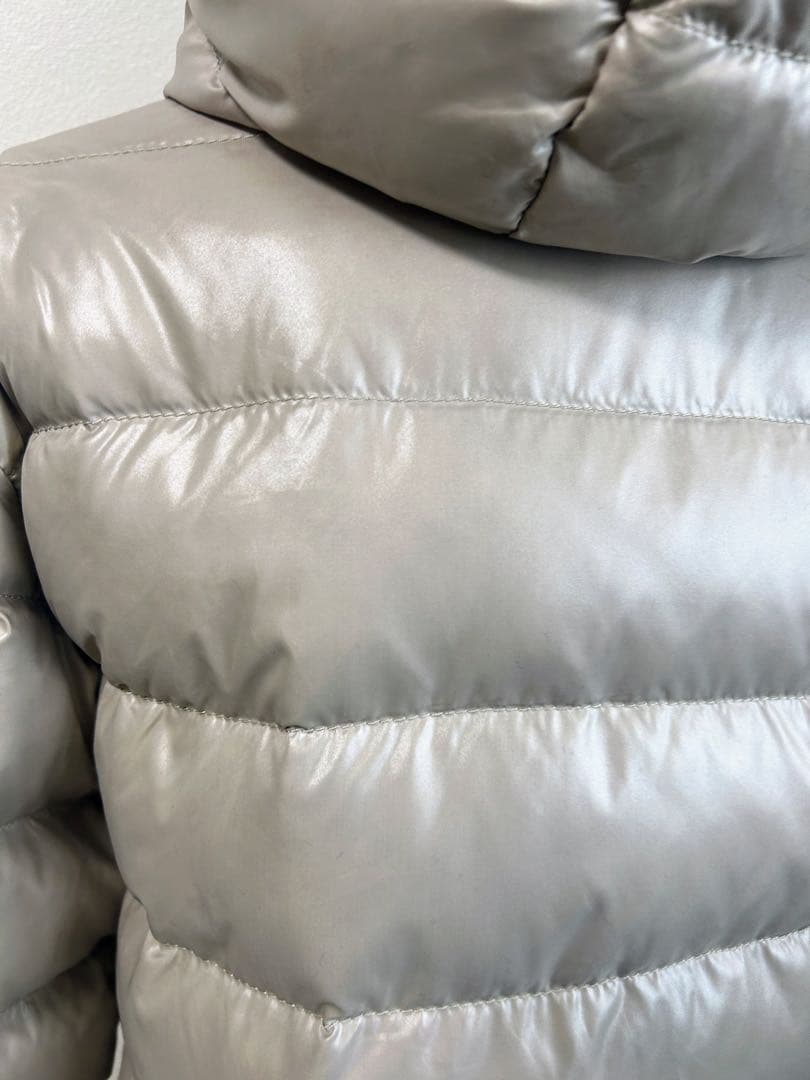 DUVETICA ACE ロングダウンコート40 ベージュ×ネイビー