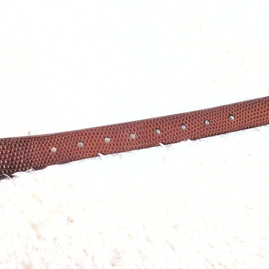 【箱,保存袋付き 美品】ブルネロクチネリ　プンターレ　ベルト　SV800　型押し