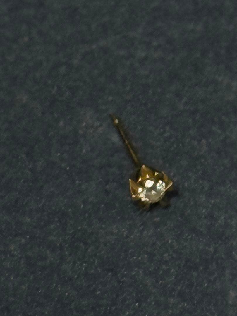 18k ダイヤモンド ピアス(片耳用) 最終値下げ！年末年始割