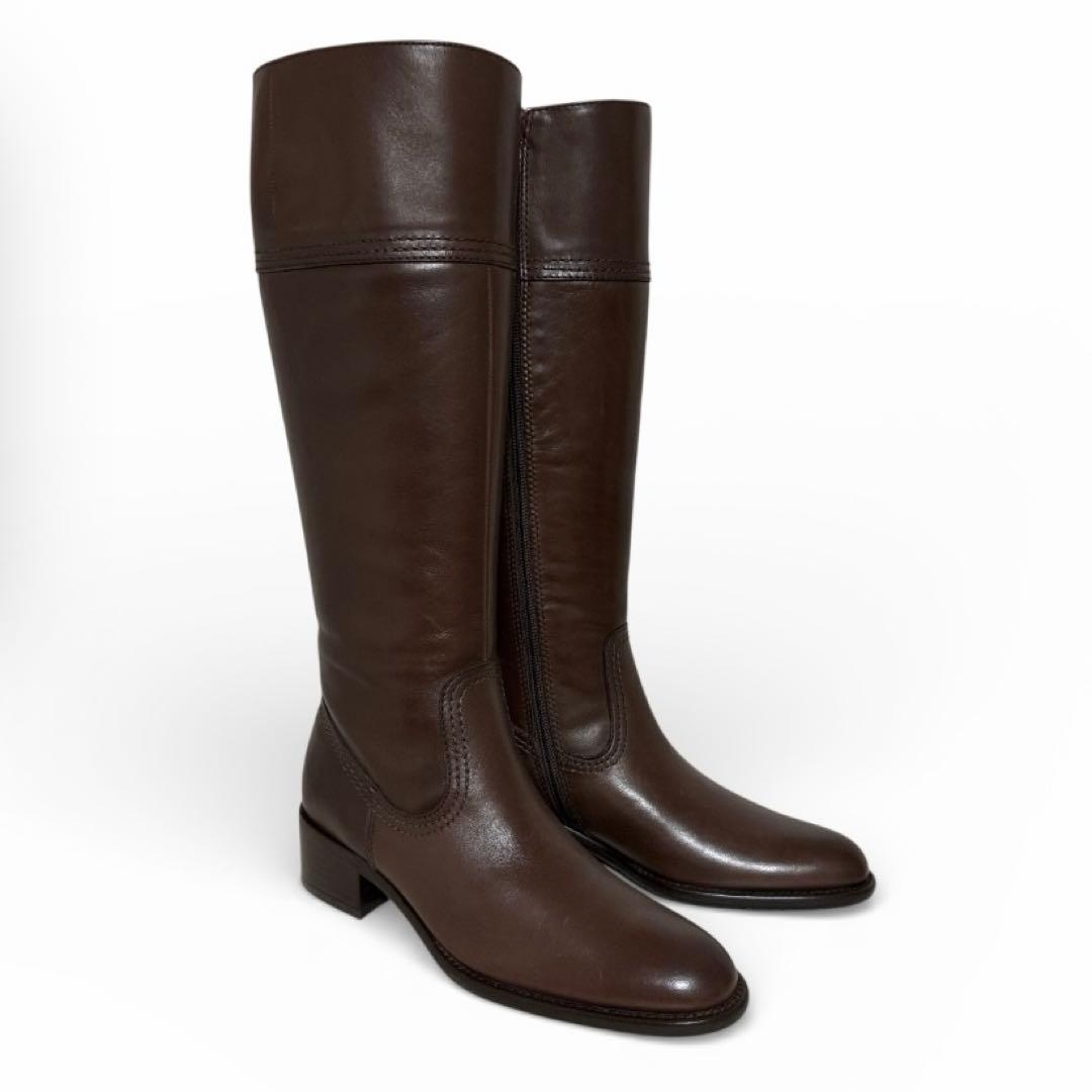 ing イング 美脚ロングブーツ 0302 牛革 BRW