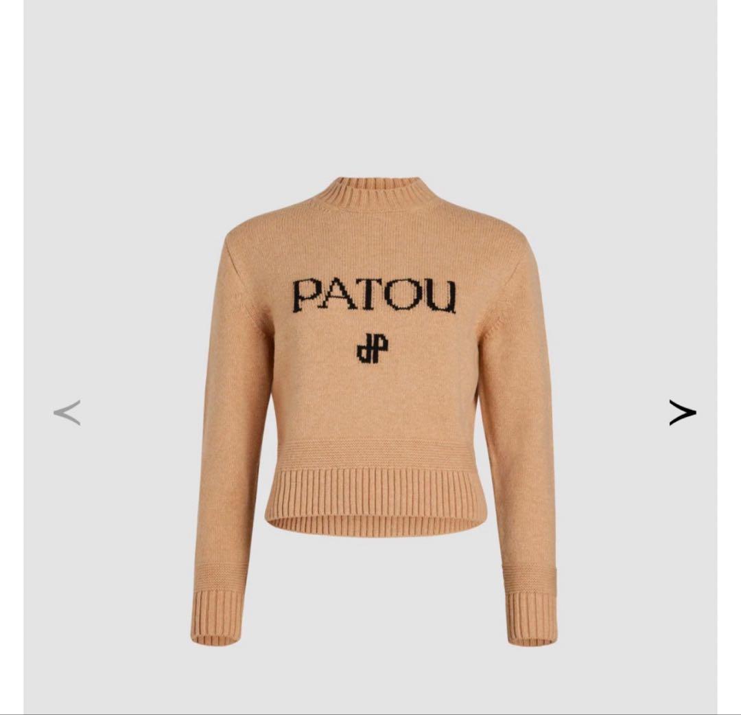 PATOU サステナブルウール＆カシミア パトゥ インターシャ セーター