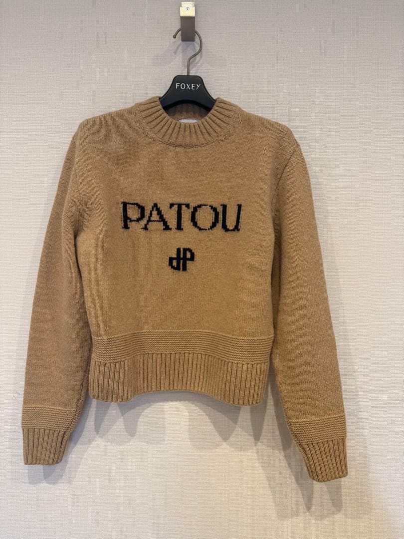 PATOU サステナブルウール＆カシミア パトゥ インターシャ セーター