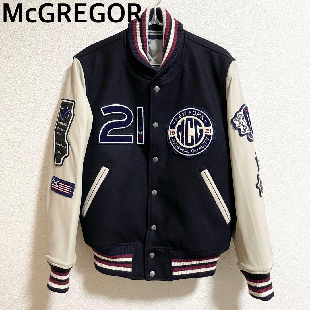 マックレガー　スカジャン　ネイビー　Mサイズ　ワッペン　ジャケット