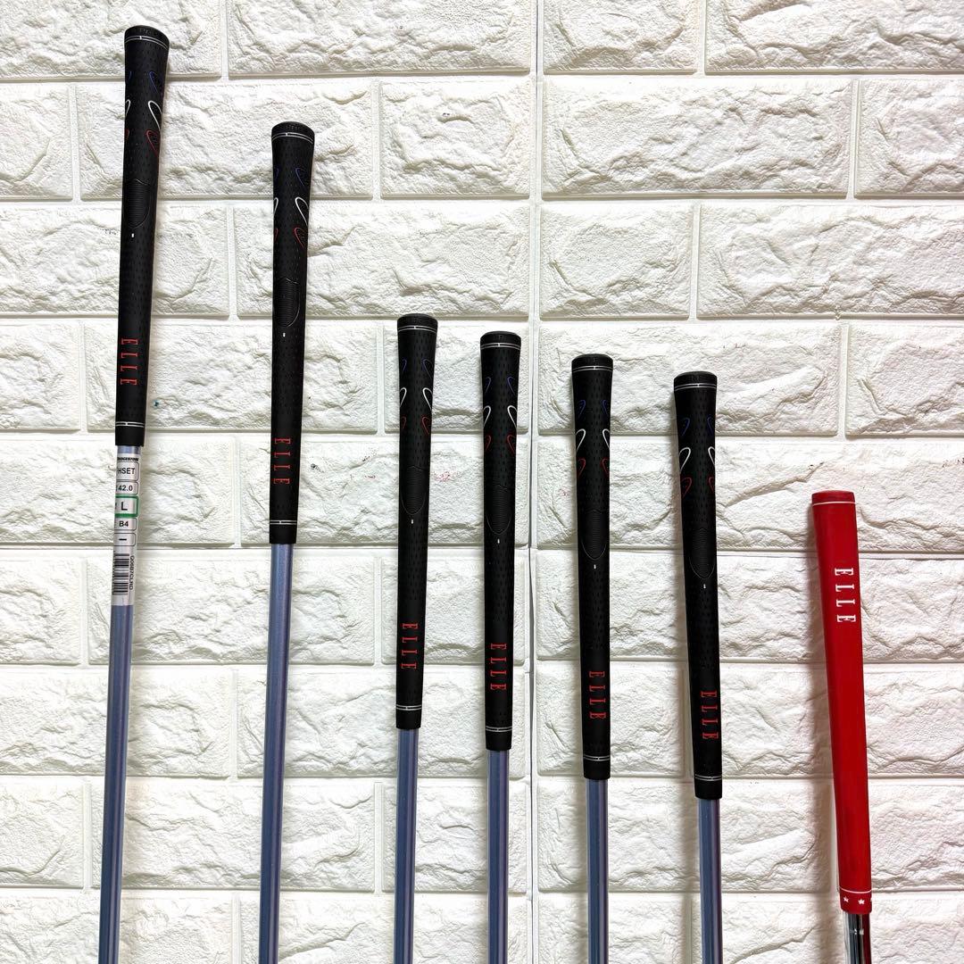 ゴルフセット　美品　ELLE レディース　カーボンシャフト　すぐ使える　良好