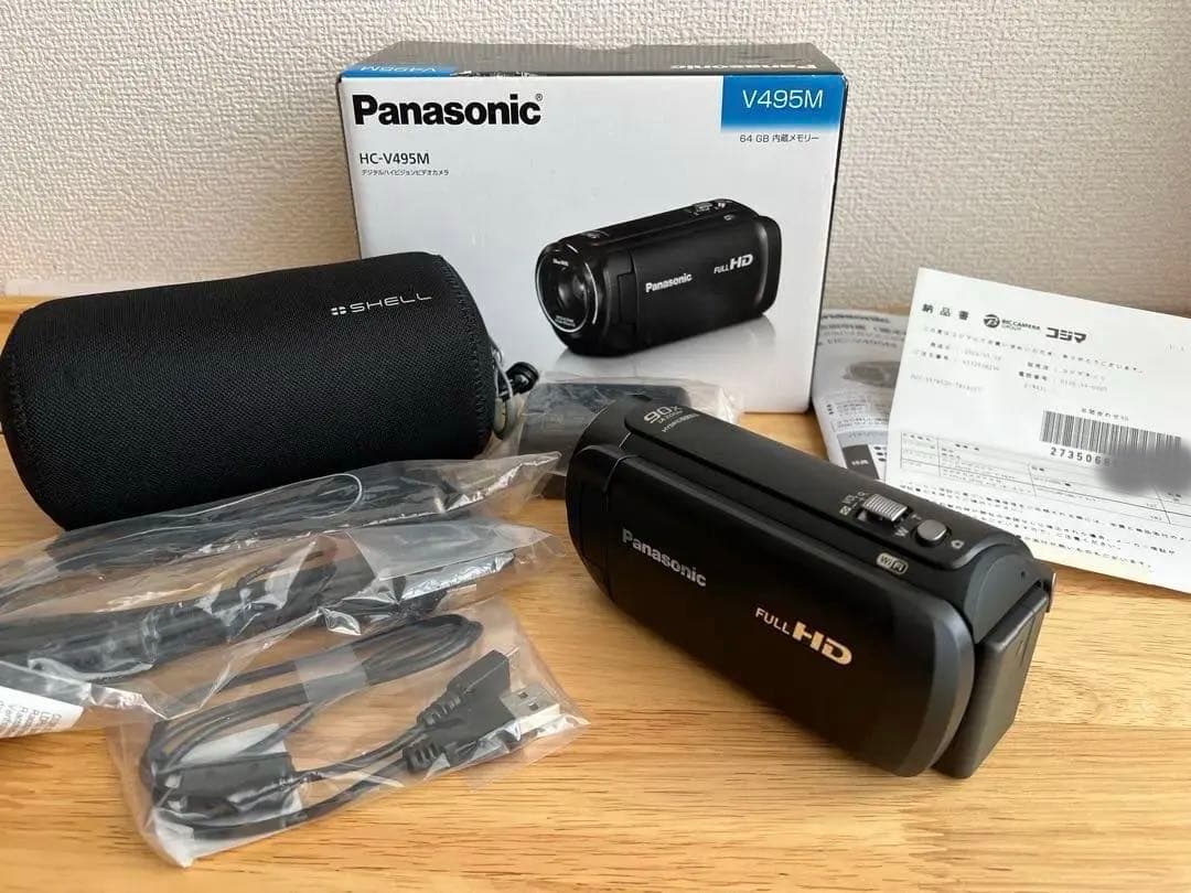 Panasonic HC-V495M ブラック　極美品