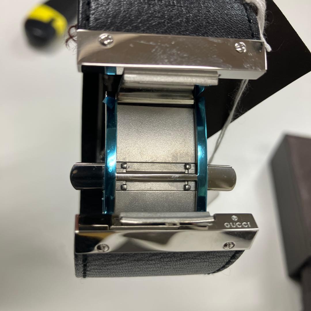 ル*イ様 GUCCI グッチ 7800L 腕時計 ブラック レザー