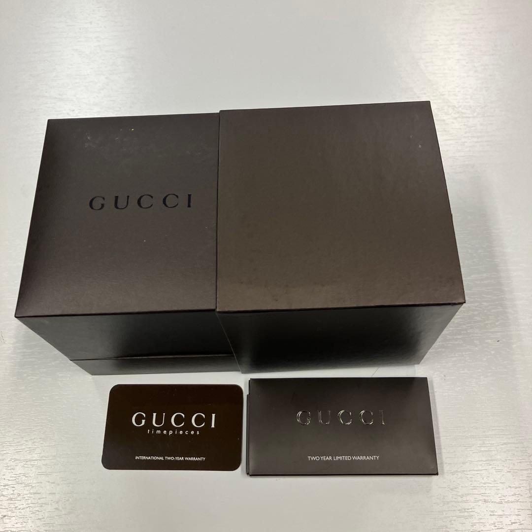 ル*イ様 GUCCI グッチ 7800L 腕時計 ブラック レザー