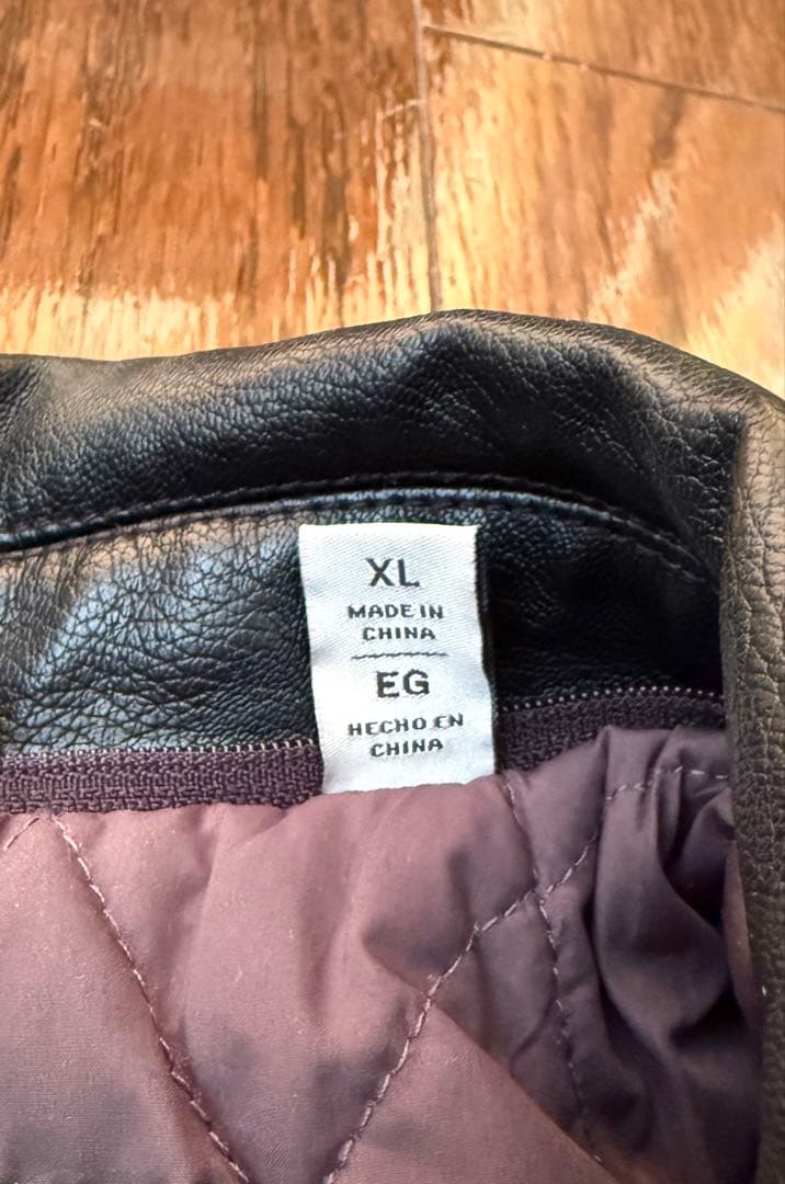 Levi'sレザー ボンバージャケット ブラック メンズ