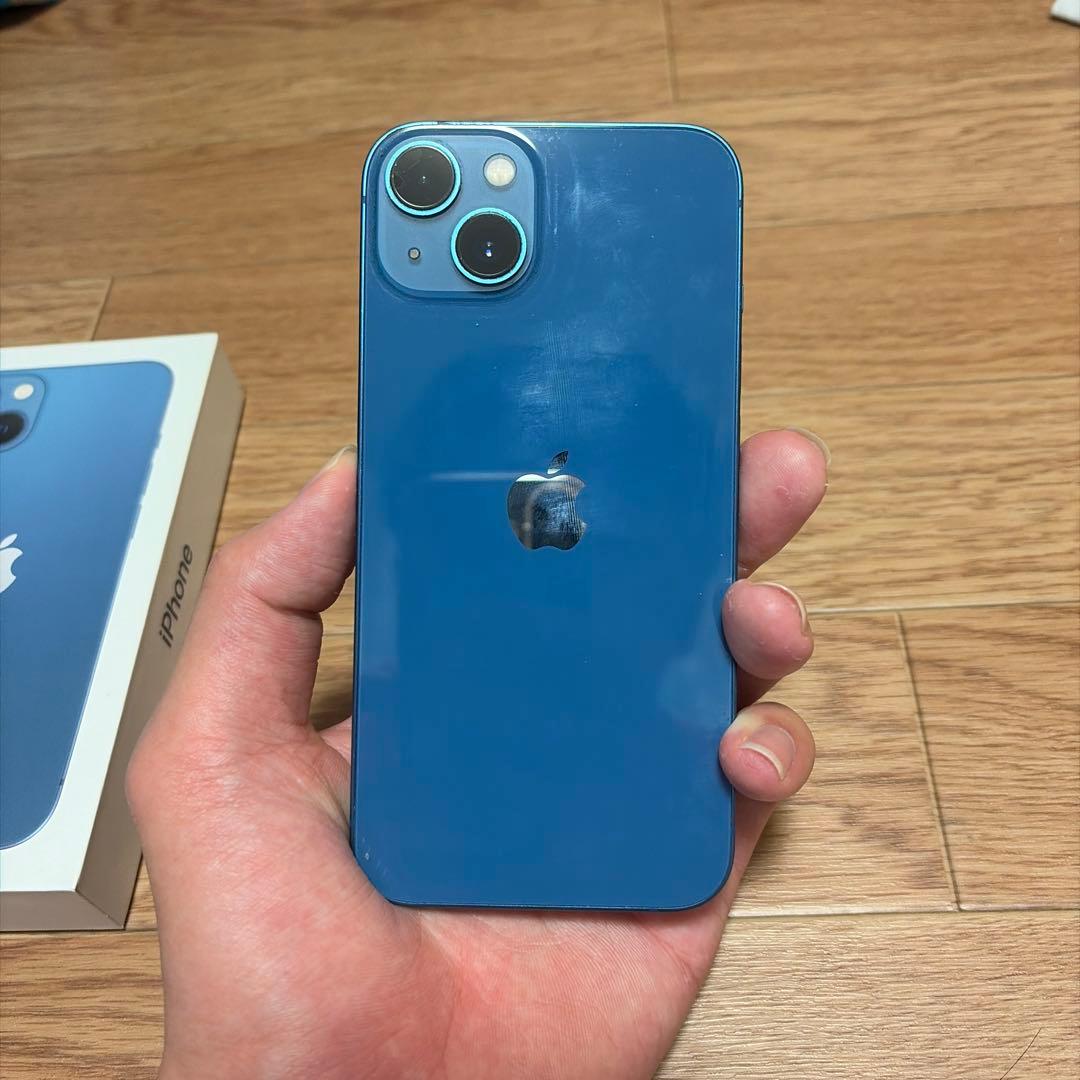 Apple iPhone 13 ブルー 本体 箱付き シールラブブさん専用