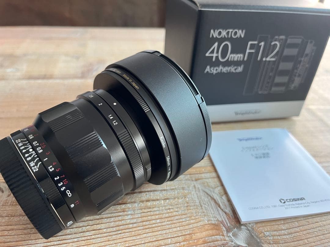 NOKTON 40mm F1.2 Aspherical Eマウント 付属品多数