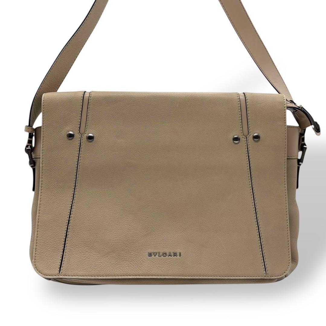 良品 ブルガリ オクト ショルダーバッグ メッセンジャーバッグ シルバー金具
