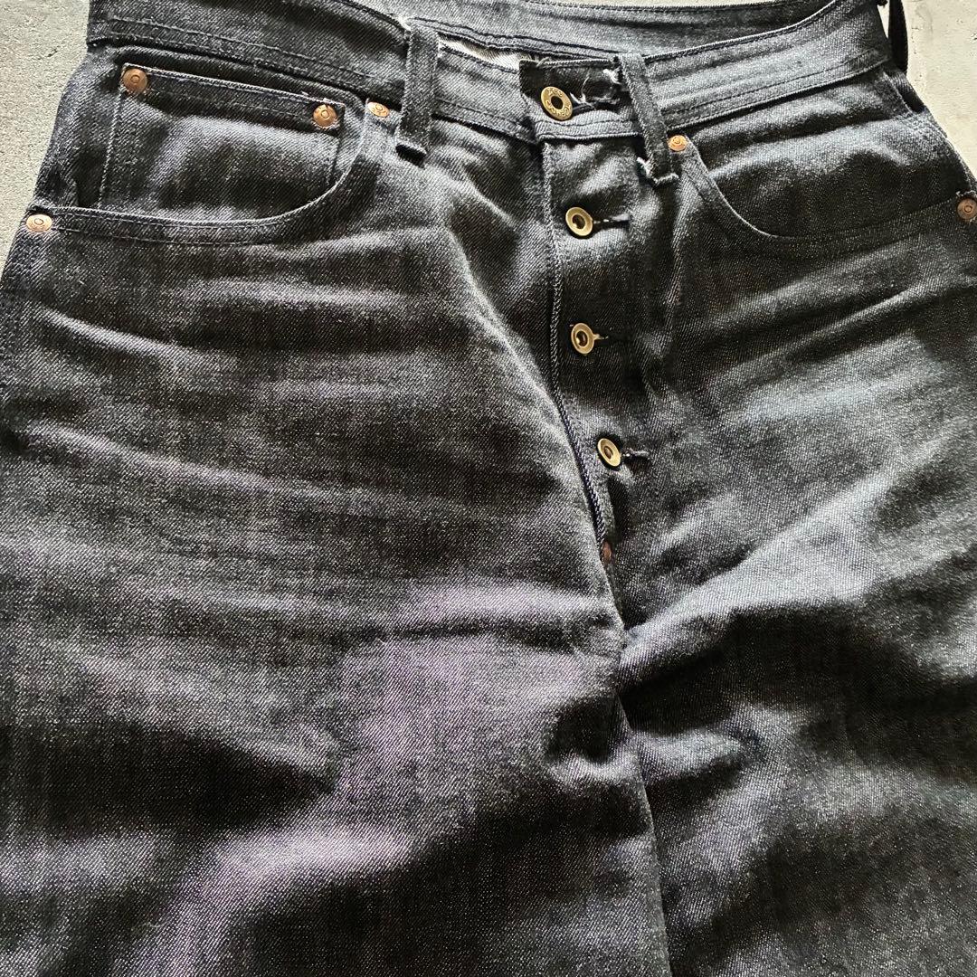 【完売モデル】ballsybrothers×lee リジットブラックバギーデニム