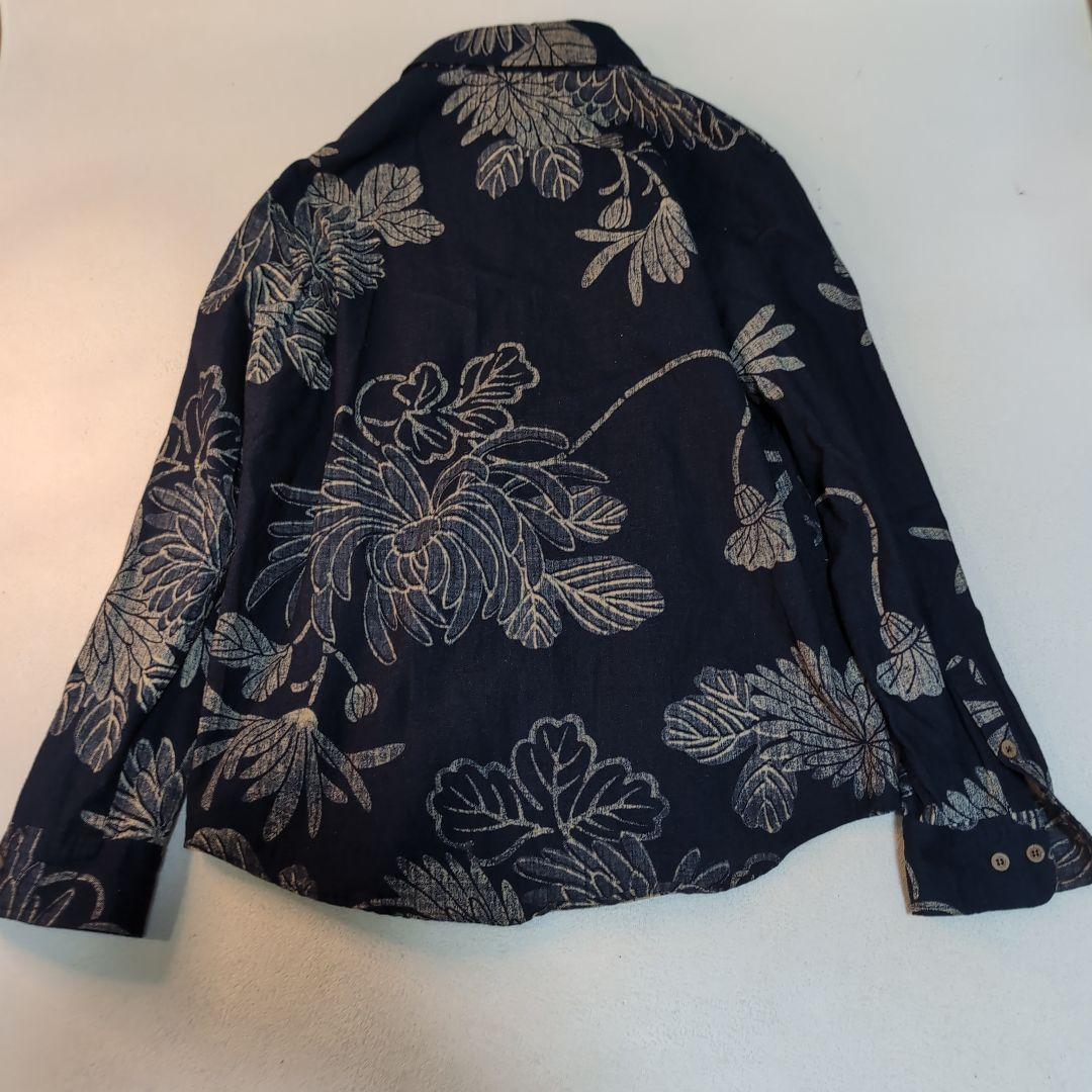 希少美品 pal'las palace インディゴ 藍染メンズ長袖シャツ 4