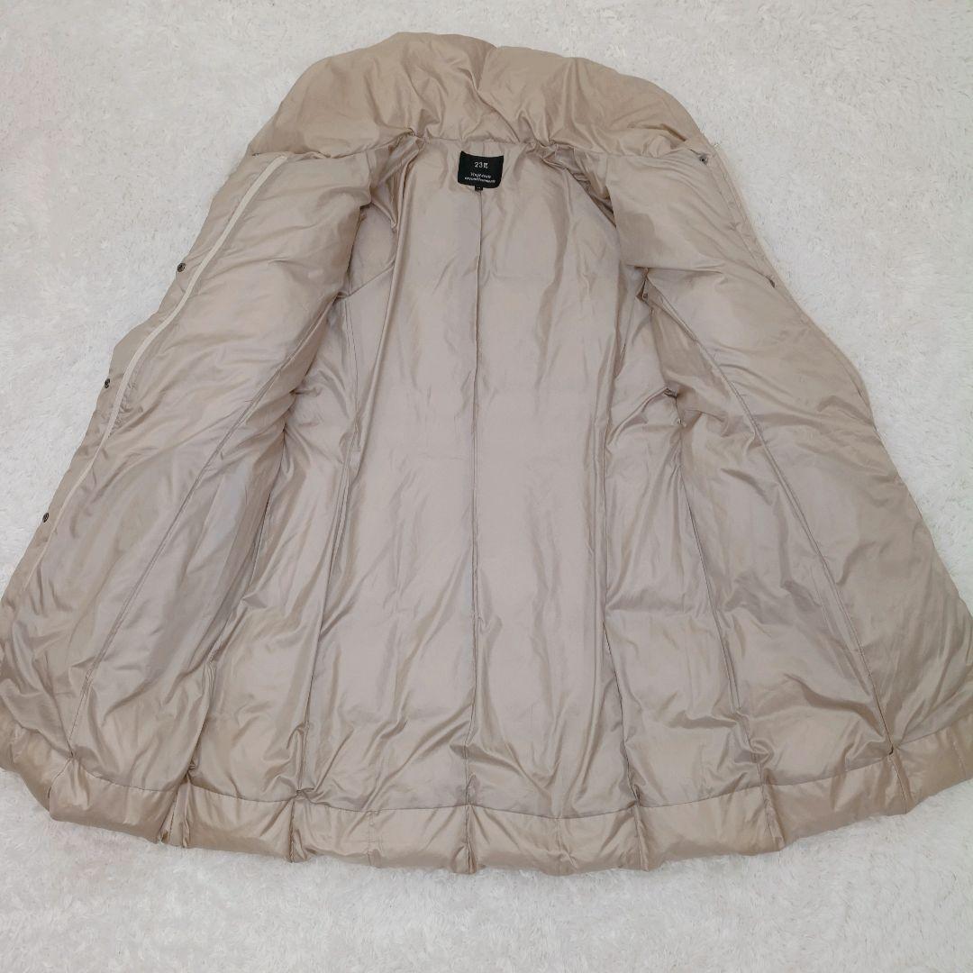 美品✨23区 ダッフルダウンコート 大きめサイズ 42 ベージュ Ａライン