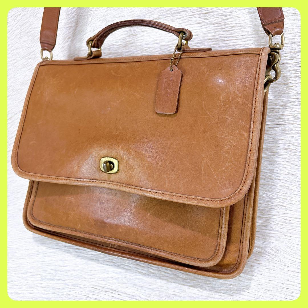 ✨USA製✨オールドコーチ 2wayビジネスバッグターンロックA4可斜めがけ✧