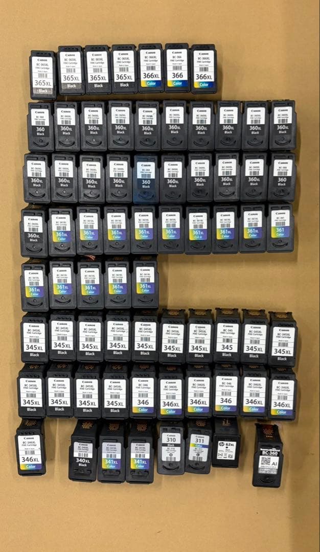 使用済みインクカートリッジ 70個　BC-345XL 346XL等 CANON