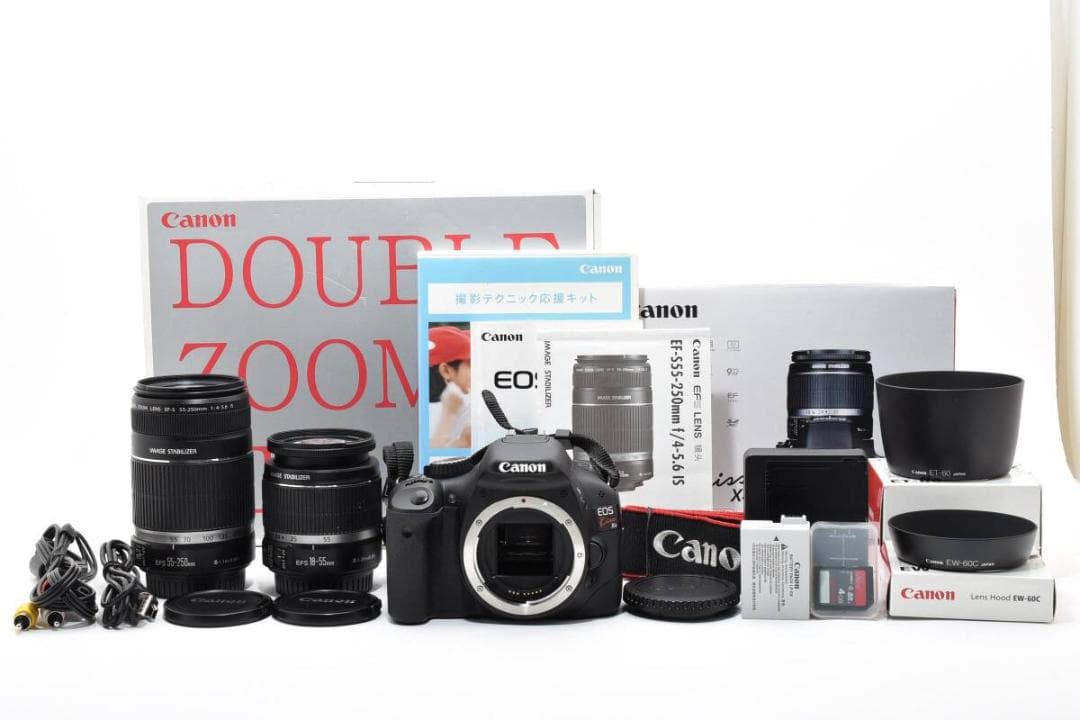 極上品 Canon EOS Kiss X4 ダブル ズームキット #1706