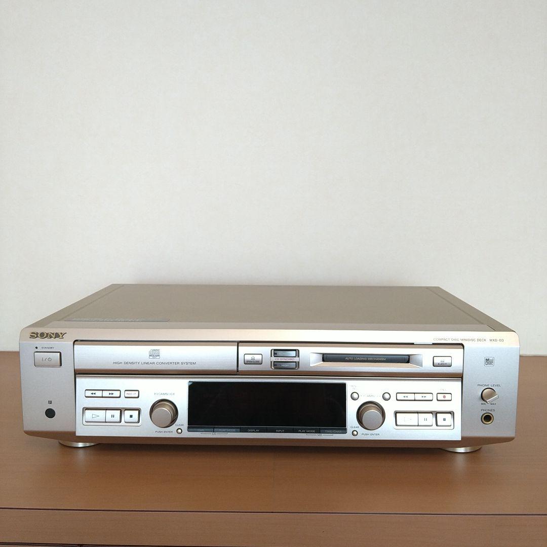 ソニー　コンパクトディスク・ミニディスクデッキ　MXD-D3