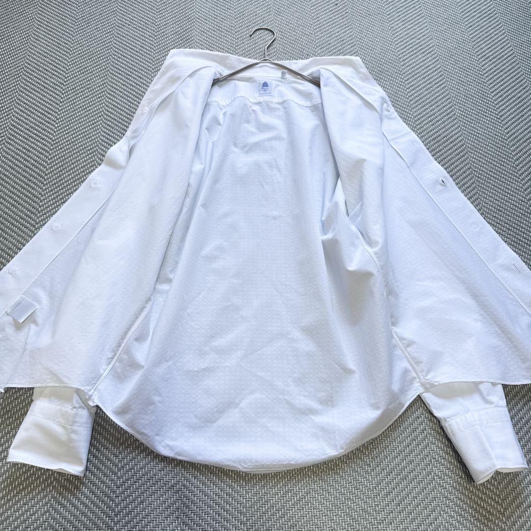 極美品 Finamore バーニーズニューヨーク オープンカラー BDシャツ S