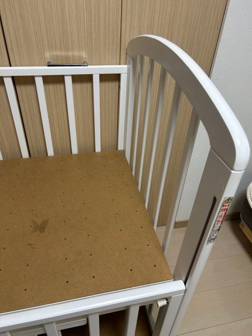 【送料込】KATOJI ミニベビーベッド　ハイタイプ　マットレス・シーツ付