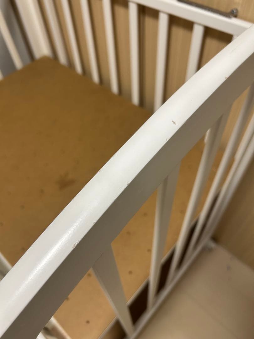 【送料込】KATOJI ミニベビーベッド　ハイタイプ　マットレス・シーツ付