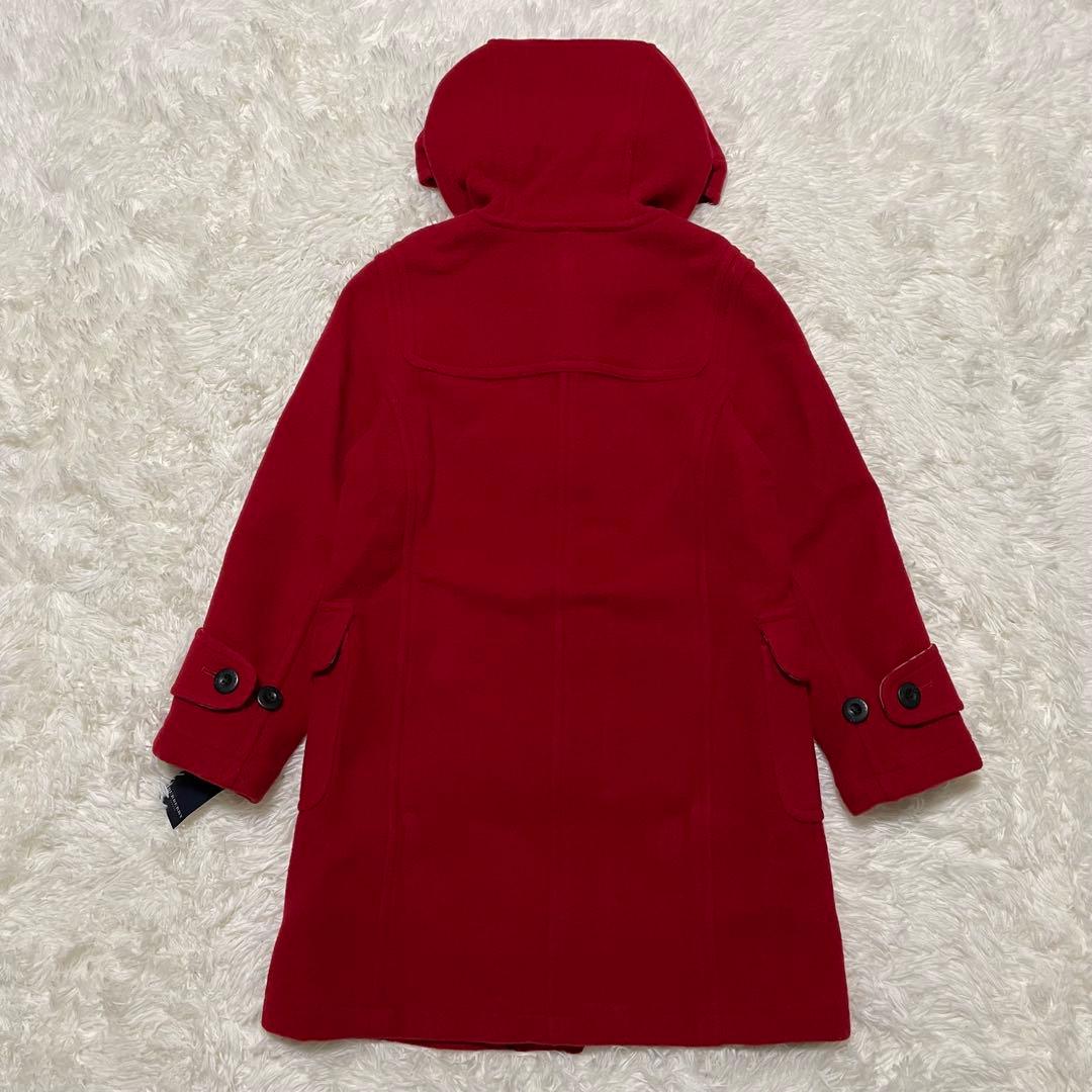未使用　バーバリーロンドン　ノバチェック　ダッフルコート　デッドストック　赤