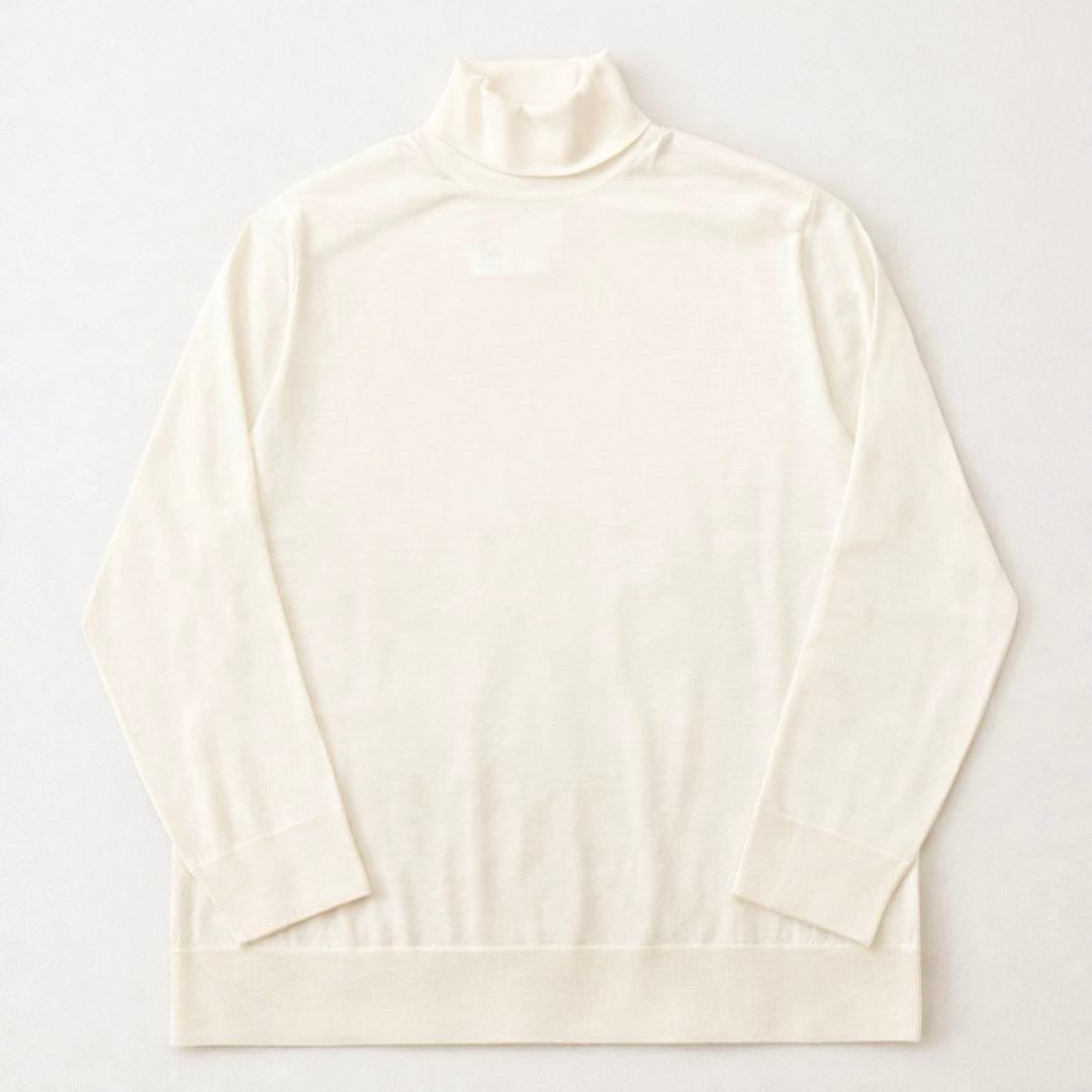 定価1.9万GIM メンズ タートルネックニット LL スーパー140s 日本製