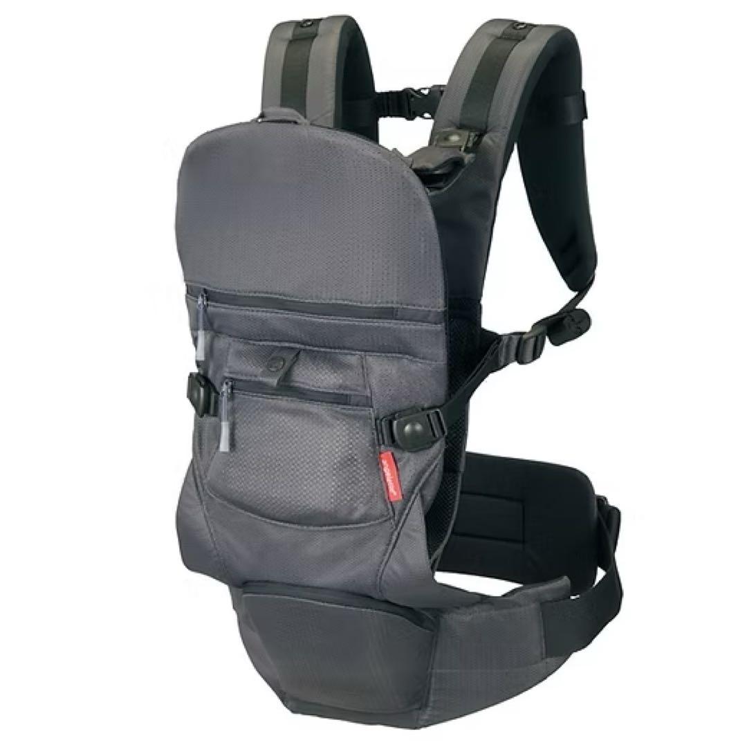 ★美品★ベビーキャリアON　アンジェレッテ　チャコールグレー　抱っこ紐