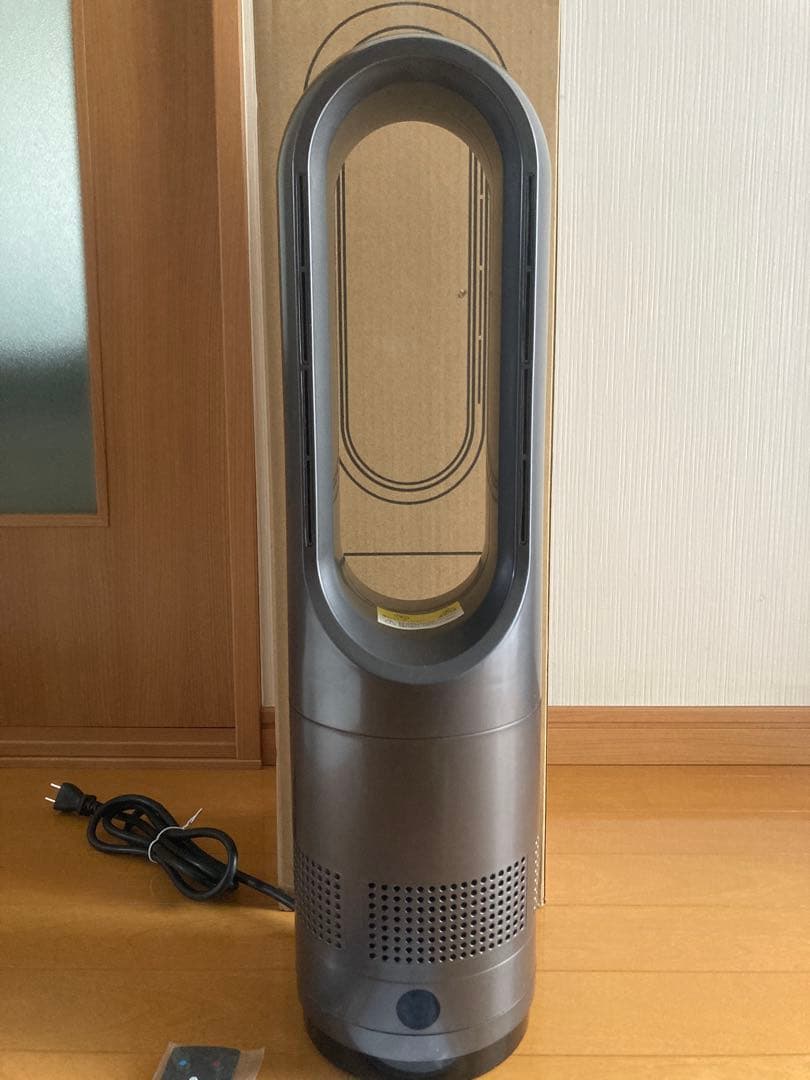 【新品同様】冷暖兼用 羽根なし セラミックヒーター タワーファン