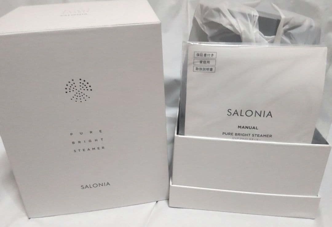 【新品未使用】SALONIA ピュアブライトスチーマー　SAL22207SL