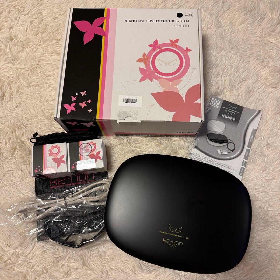 カードリッジ3つ付！　ケノン 脱毛器 Ver.8.4J フルセット