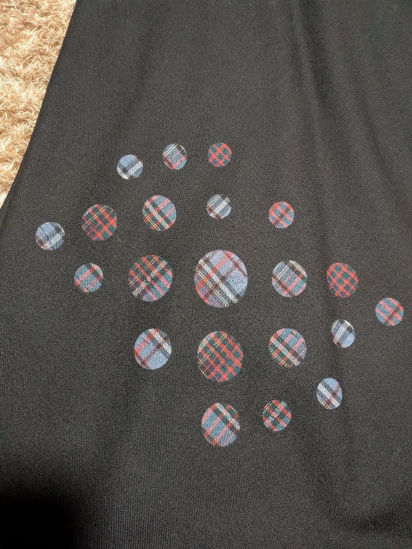 Y's YOHJI YAMAMOTO NOIR 黒のロングスカートチェックット柄