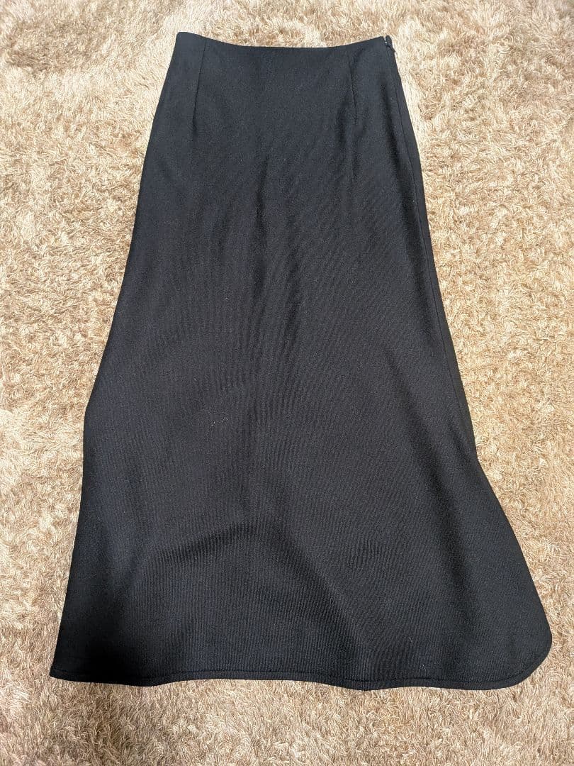 Y's YOHJI YAMAMOTO NOIR 黒のロングスカートチェックット柄