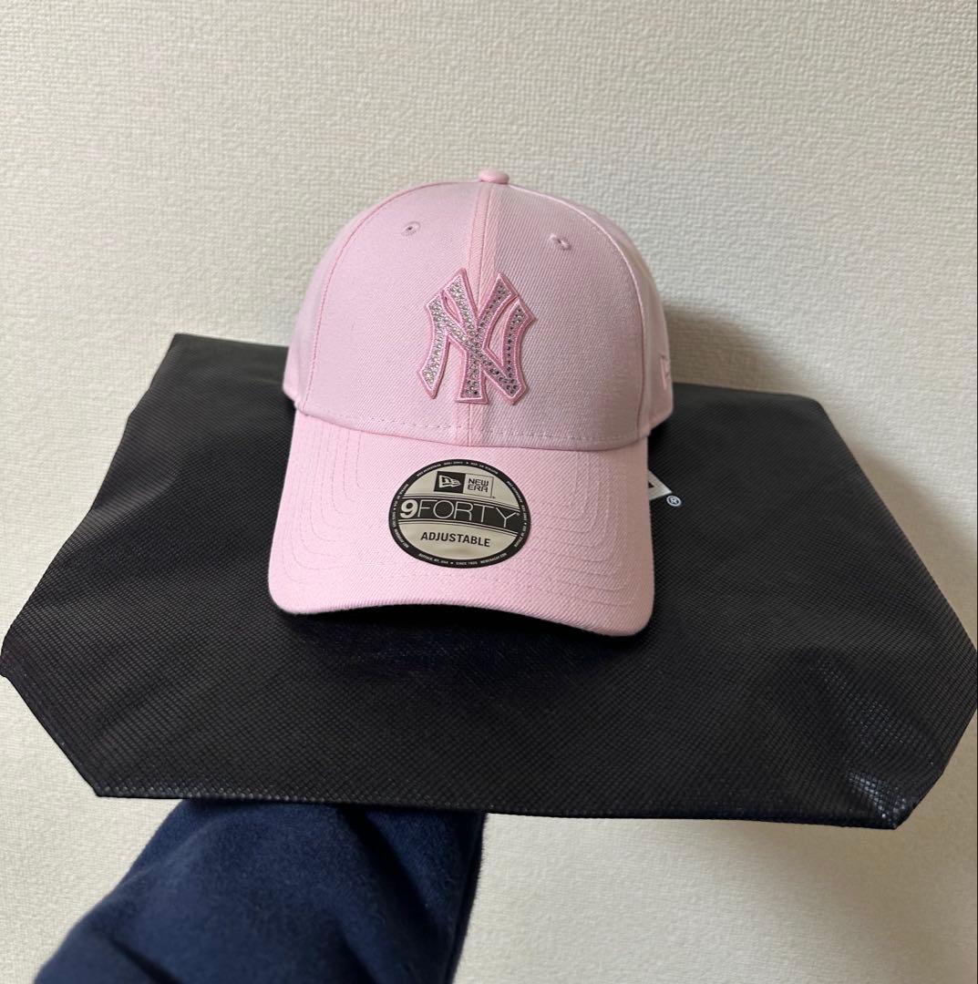 間もなく出品取り下げ予定⏱NEWERA ラインストーン 9FORTY ピンク